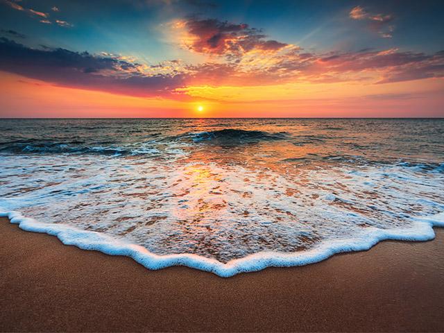 sunrise-sand-beach-foam