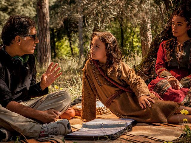 Cyrus Nowrasteh on the set of The Young Messiah movie