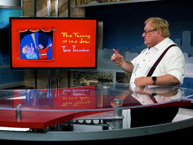 Author Tuvia Tenenbom talks about his new book The Taming of the Jew with CBN News. Photo: CBN News