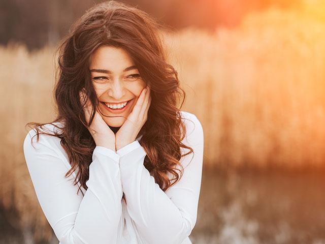 Woman laughing