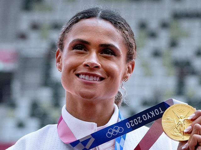 Who is women's 400m hurdles world record holder Sydney McLaughlin's NFL  star husband?