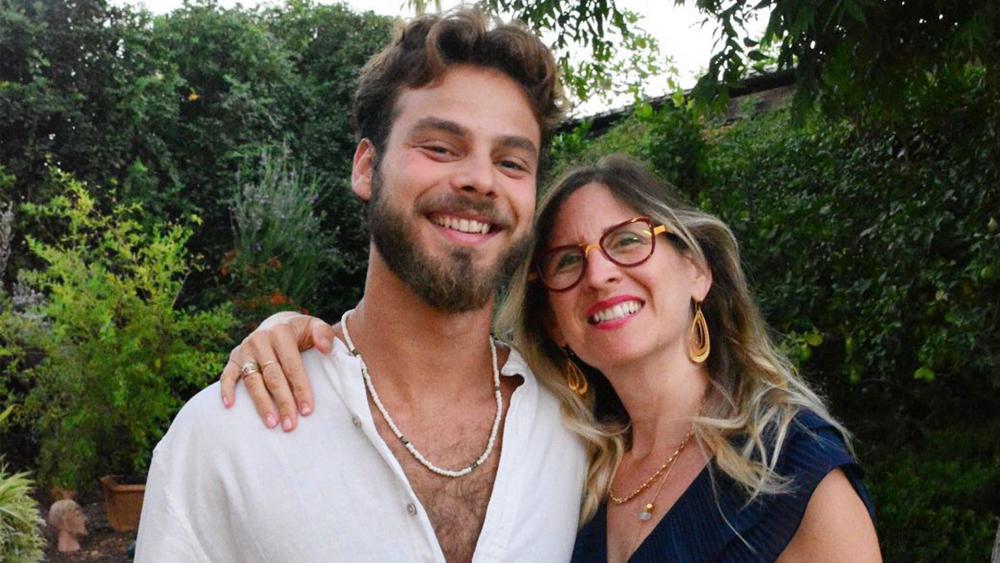 Israeli hostage Alon Ohel with his mother, Idit Ohel, before he was kidnapped by Hamas. Photo credit: Courtesy.