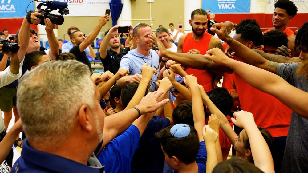 Auburn University Men&#039;s Basketball Team in Israel, Photo Credit: CBN News.