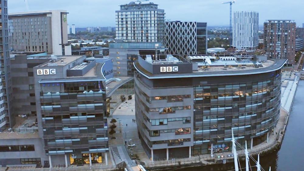 BBC headquarters in London. (screen shot)