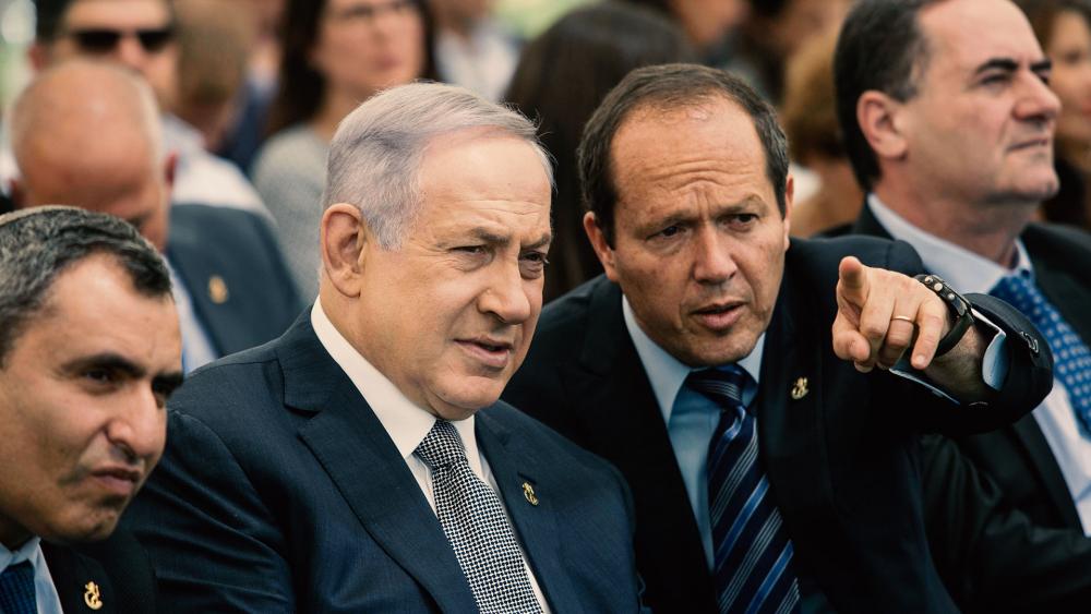Israeli Prime Minister Benjamin Netanyahu and Jerusalem Mayor Nir Barkat, Photo, Associated Press