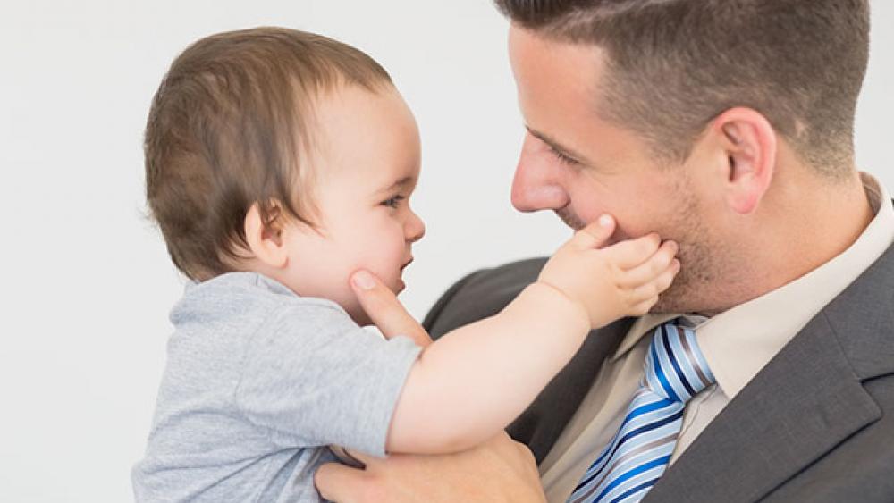 Dad with son