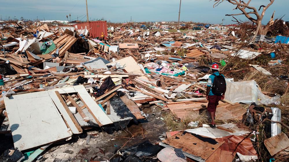 The extensive damage and destruction in the aftermath of Hurricane Dorian is seen in The Mudd, Great Abaco, Bahamas, Thursday, Sept. 5, 2019