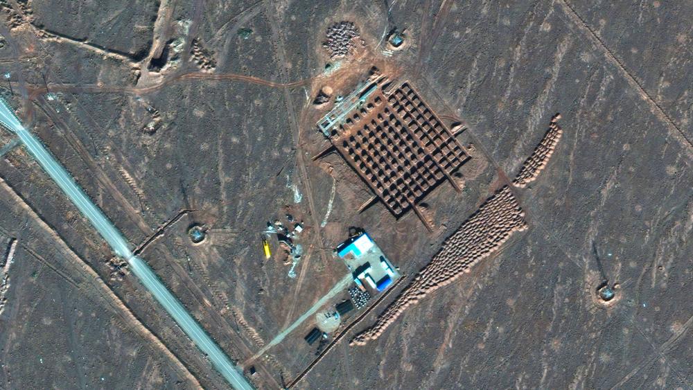 Satellite photo by Maxar Technologies shows construction at Iran&#039;s Fordo nuclear facility