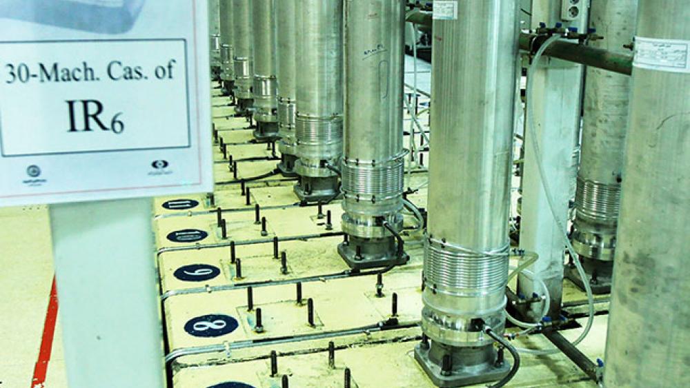 This file photo released Nov. 5, 2019, by the Atomic Energy Organization of Iran, shows centrifuge machines in the Natanz uranium enrichment facility. (Atomic Energy Organization of Iran via AP, File) This file photo released Nov. 5, 2019, by the Atomic Energy Organization of Iran, shows centrifuge machines in the Natanz uranium enrichment facility. (Atomic Energy Organization of Iran via AP, File)