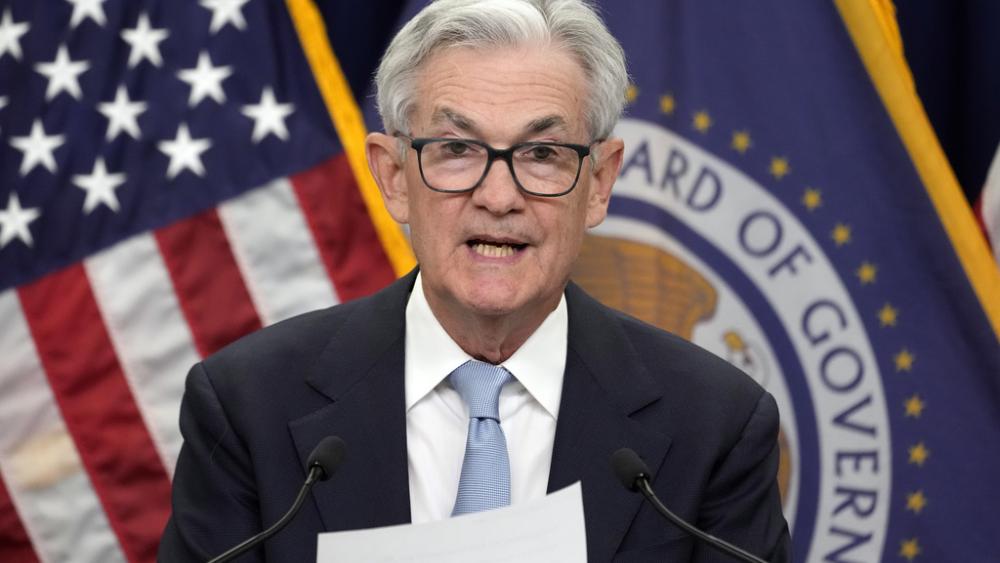 Federal Reserve Board Chair Jerome Powell speaks during a news conference at the Federal Reserve, Wednesday, March 22, 2023, in Washington. (AP Photo/Alex Brandon)