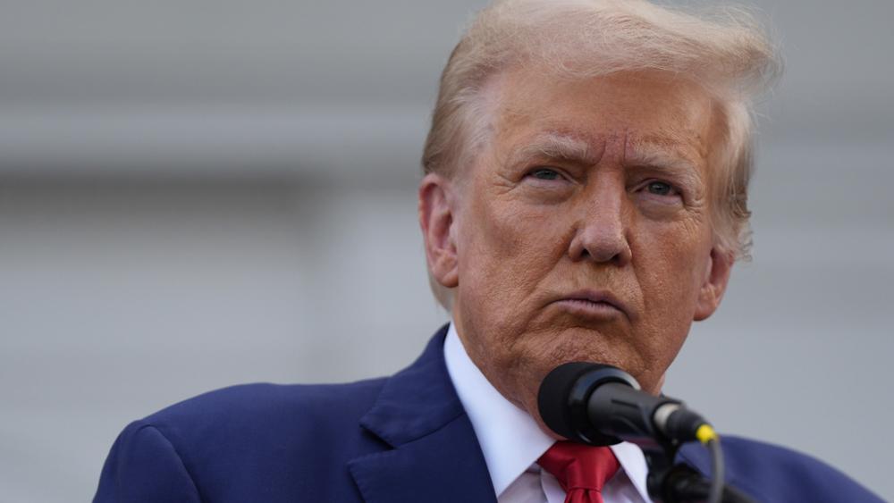 Republican presidential nominee former President Donald Trump speaks at a news conference at Trump National Golf Club, Thursday, Aug. 15, 2024, in Bedminster, N.J. (AP Photo/Julia Nikhinson)