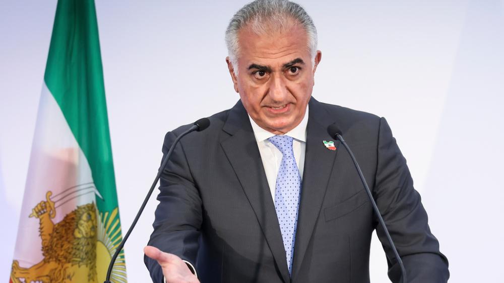 FILE - Reza Pahlavi, the son of Iran's toppled Shah Mohammad Reza Pahlavi, speaks during a news conference, June 23, 2025 in Paris. (AP Photo/Thomas Padilla, File)
