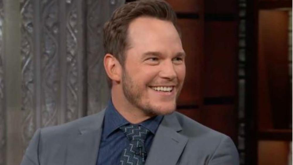 Actor Christ Pratt. (Image credit: “The Late Show with Stephen Colbert”/YouTube)