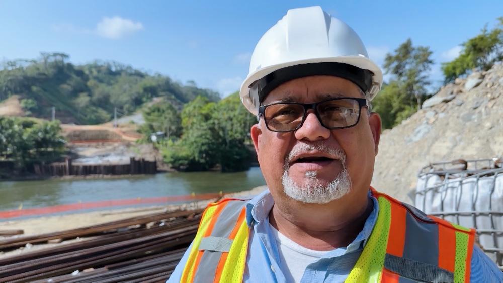 A new bridge is being built to help cross a major river in the treacherous Darien Gap in Panama.
