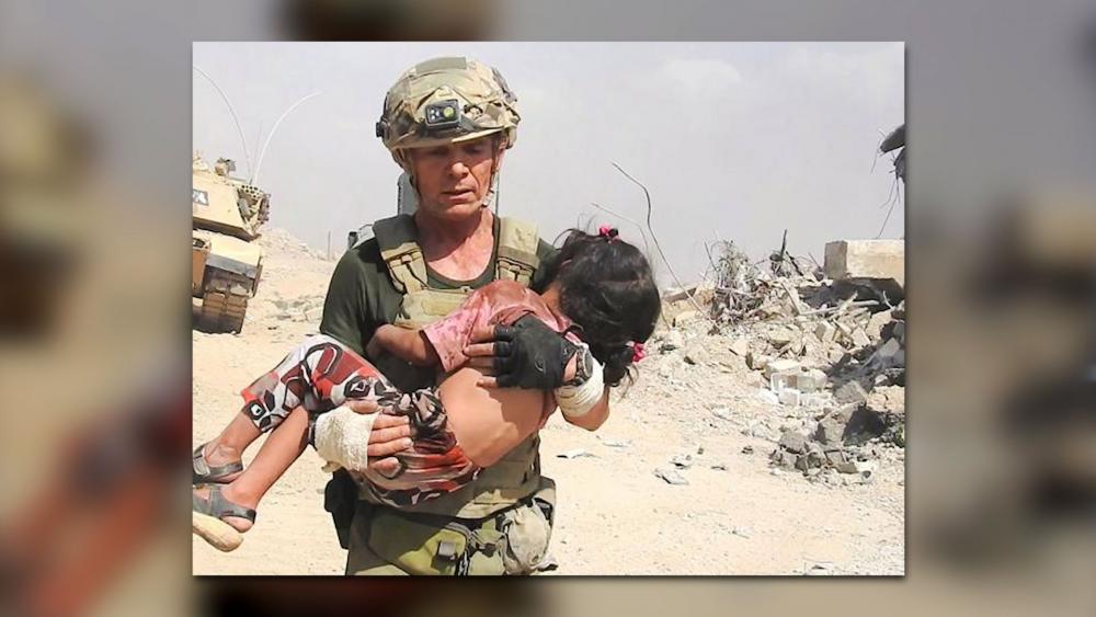 Dave Eubank with Free Burma Rangers Saves Iraqi Girl, Screen Capture