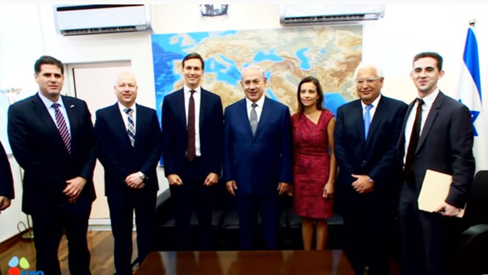 US Delegation with Israeli Prime Minister Benjamin Netanyahu, Screen Capture