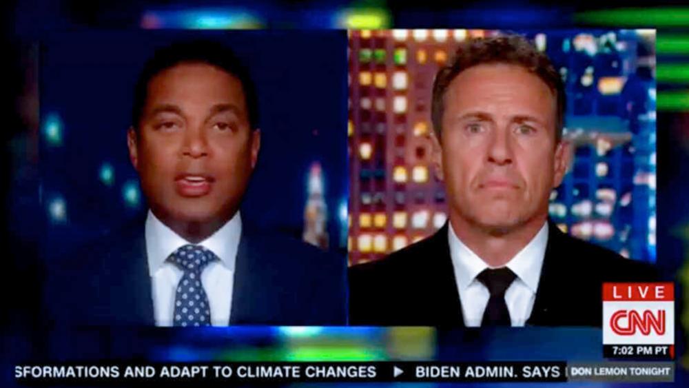 CNN Anchors Don Lemon and Chris Cuomo malign unvaccinated Americans (Image: screen shot)