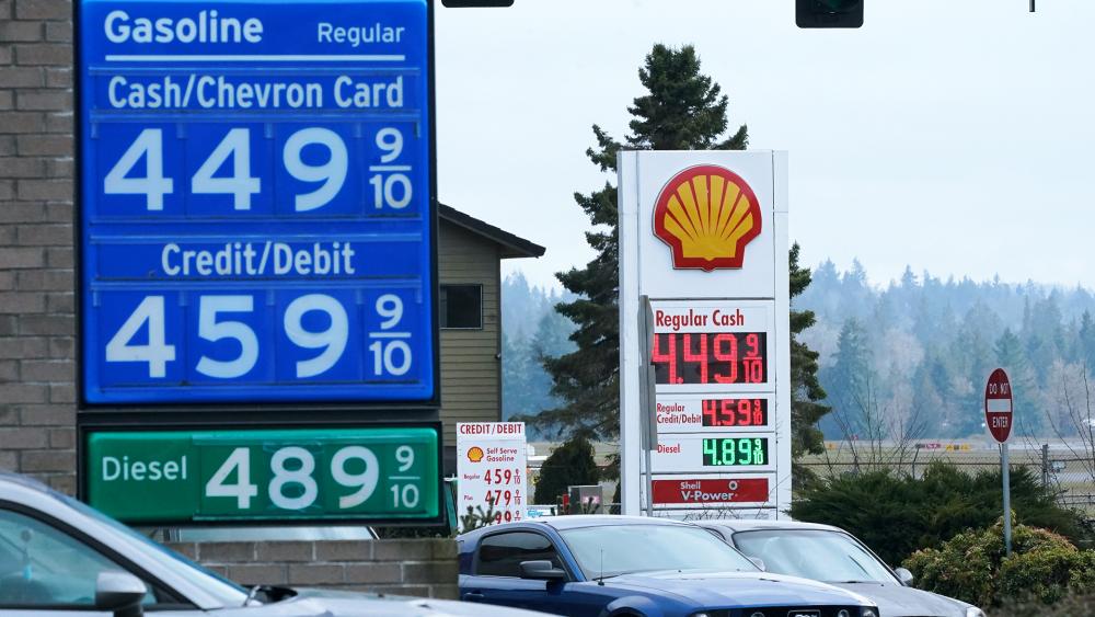 The cost of gasoline is pushing even farther above $4 a gallon, the highest price that American motorists have faced since July 2008. (AP Photo/Ted S. Warren)