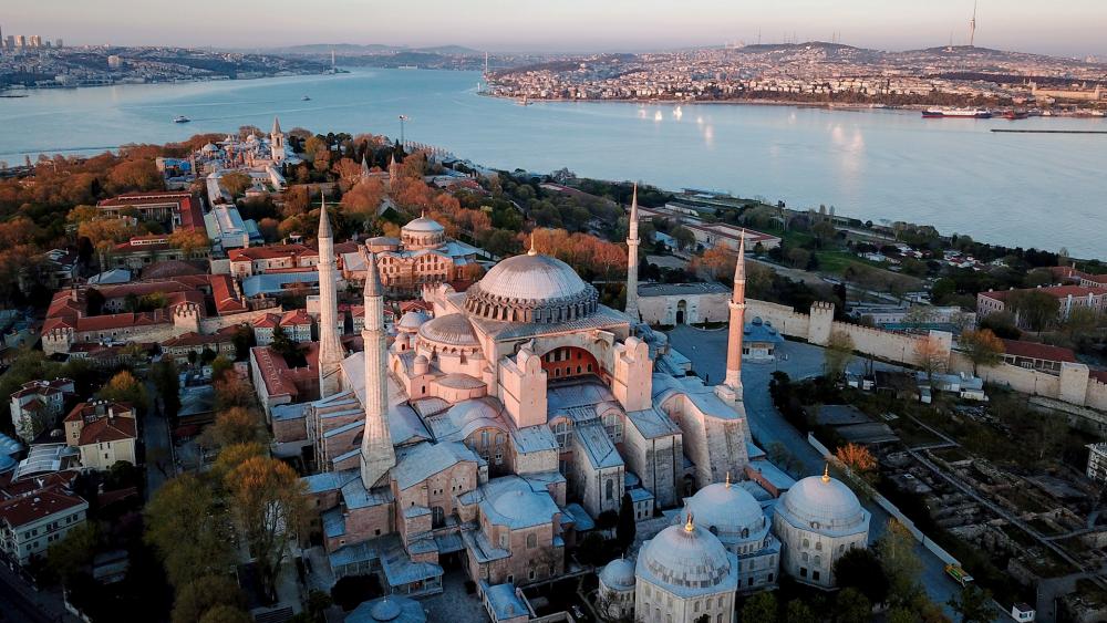 The Hagia Sophia Museum was once the main Christian cathedral of the Byzantine Empire.