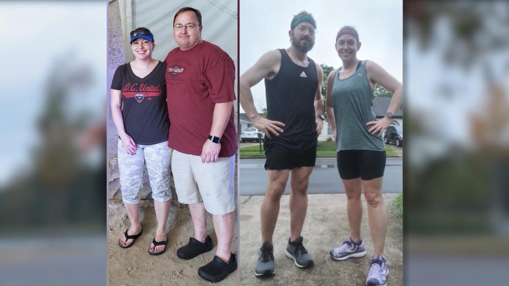Jeff and Angela Jordan lost 150 pounds together.