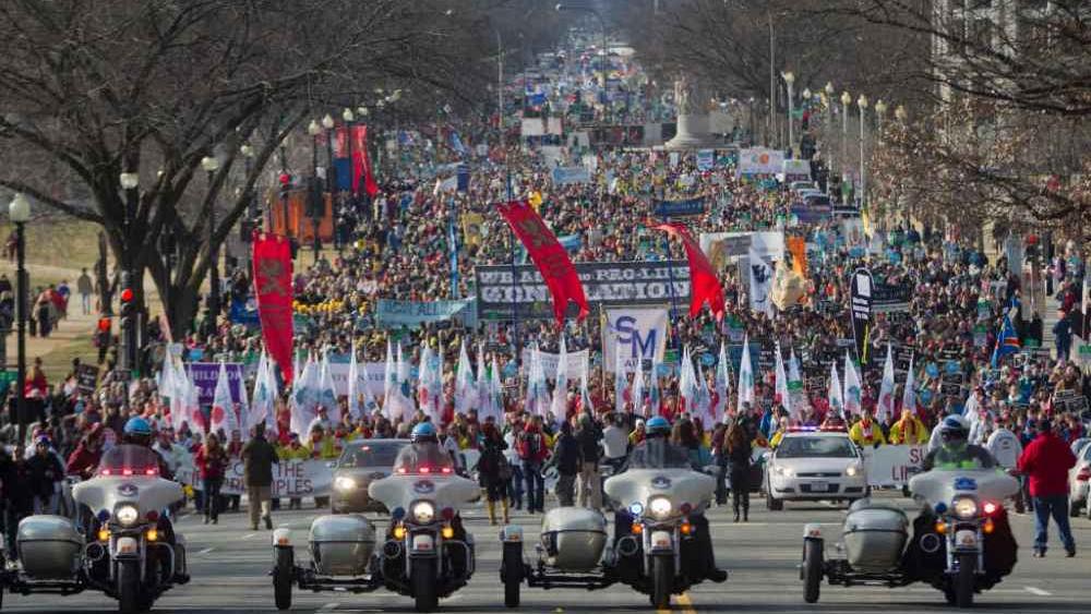 WATCH the 'March for Life' Here Huge Crowd of ProLife Activists
