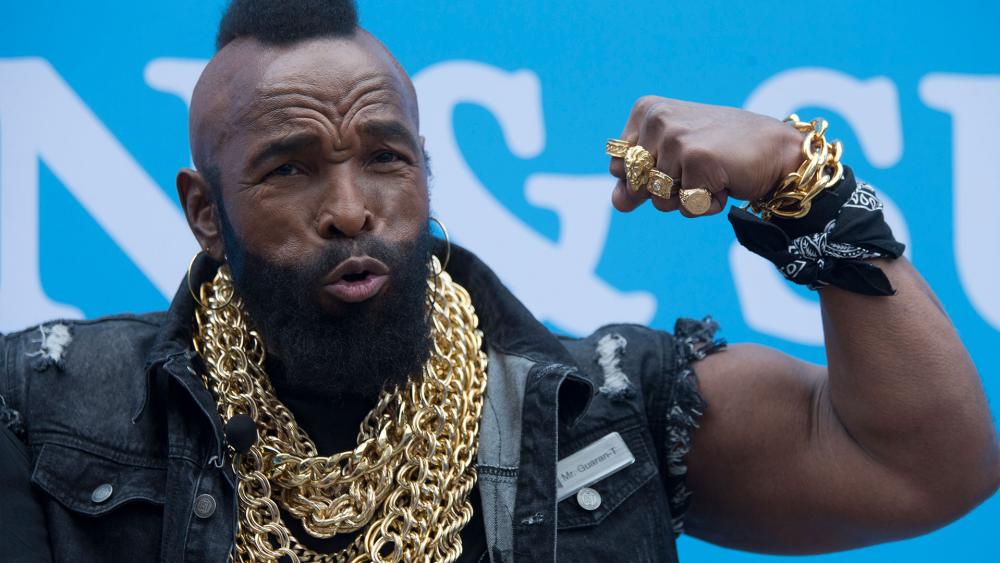 Mr. T poses for photographers in this May 17, 2016, file photo (AP Photo/Mary Altaffer, File)