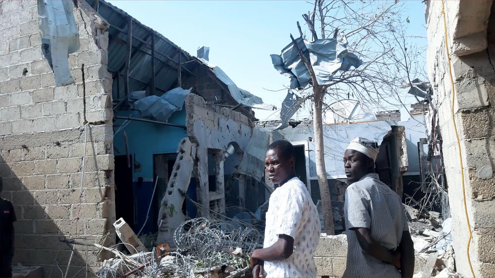 FILE photo from an bombing by extremist rebels in Maiduguri, Nigeria, Dec. 23, 2021. (AP Photo/Jossy Ola)