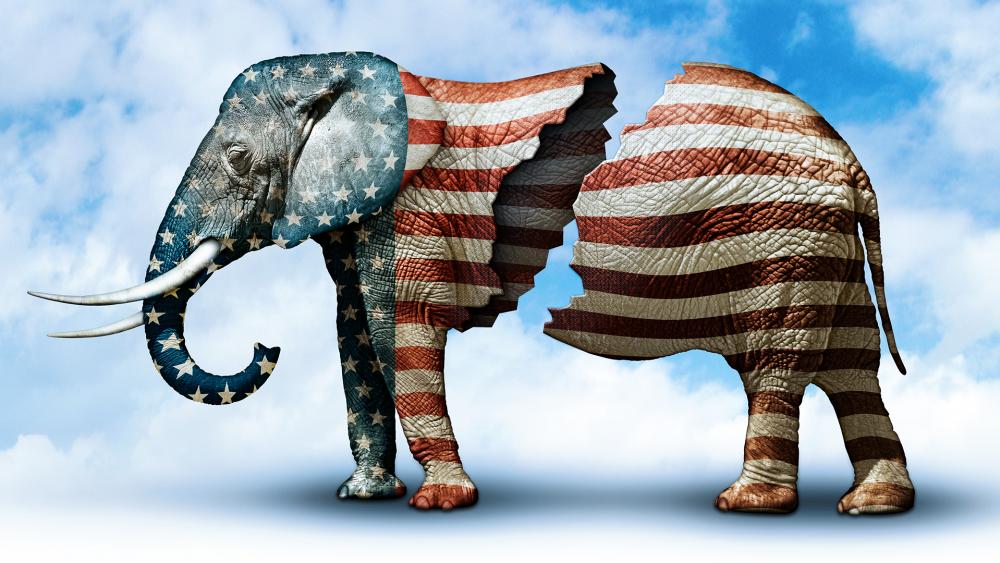 Republicans divided (Adobe stock image)