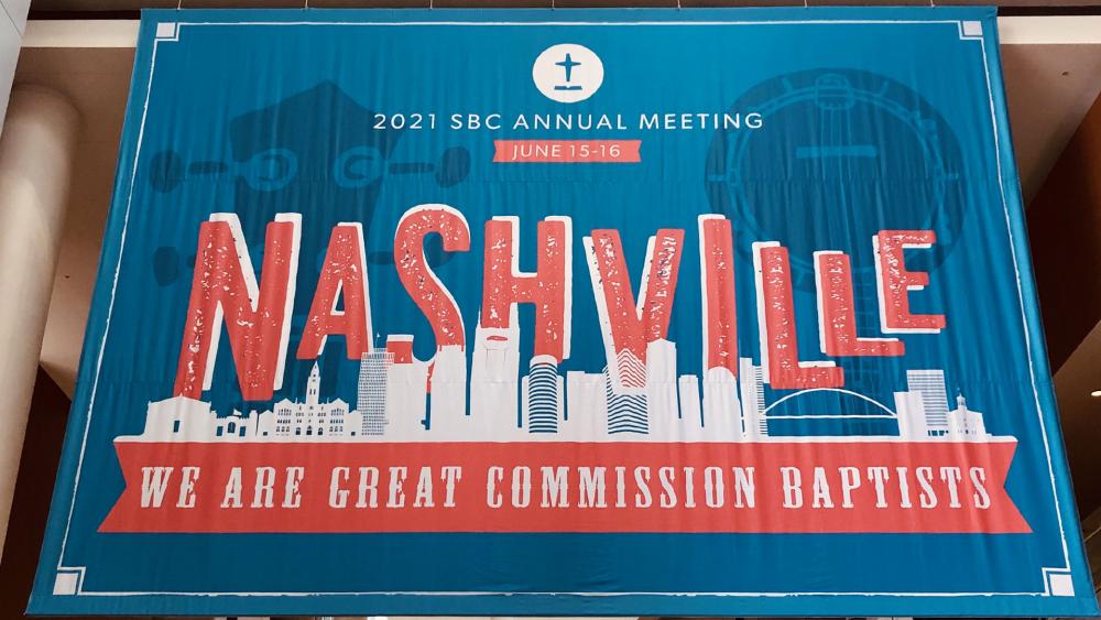 The Southern Baptist Convention is meeting in Nashville (Photo courtesy SBC Executive Committee via Twitter)