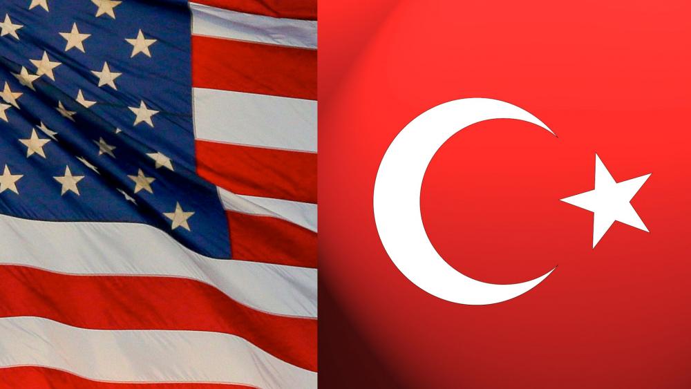 US - Turkey flags