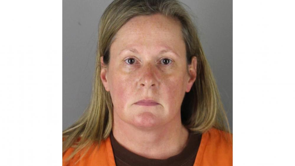 This booking photo released by the Hennepin County, Minn., Sheriff shows Kim Potter, a former Brooklyn Center, Minn., police officer (Hennepin County Sheriff via AP)