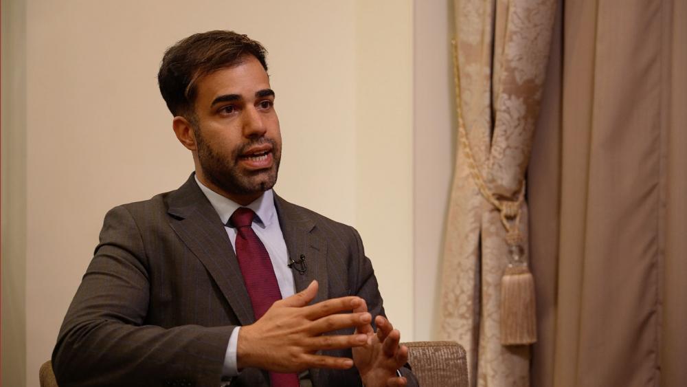 Israeli national security and Middle East researcher Or Yissachar spoke with CBN News during the JNS Conference in Jerusalem April 28, 2025. Photo Credit: CBN News.