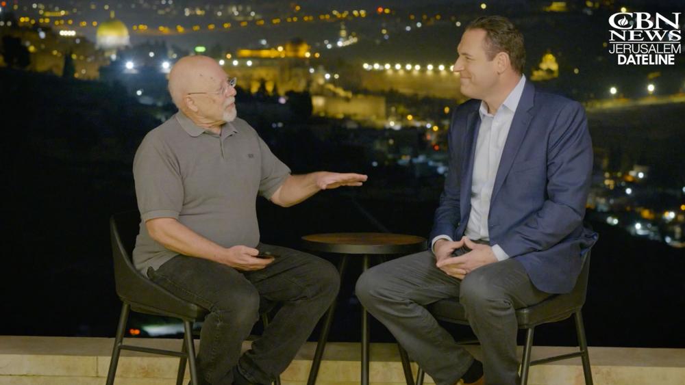 CBN News Paul Strand and TBN News Analyst Erick Stakelbeck talk big picture about Israel&#039;s war with Hamas. Photo Credit: CBN News. 