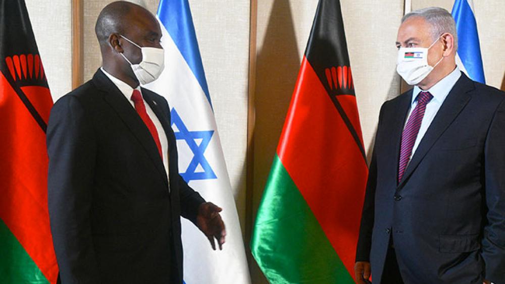 PM Netanyahu Meets with Malawi Foreign Minister Mkaka - Photo Credit: Haim Zach (GPO)