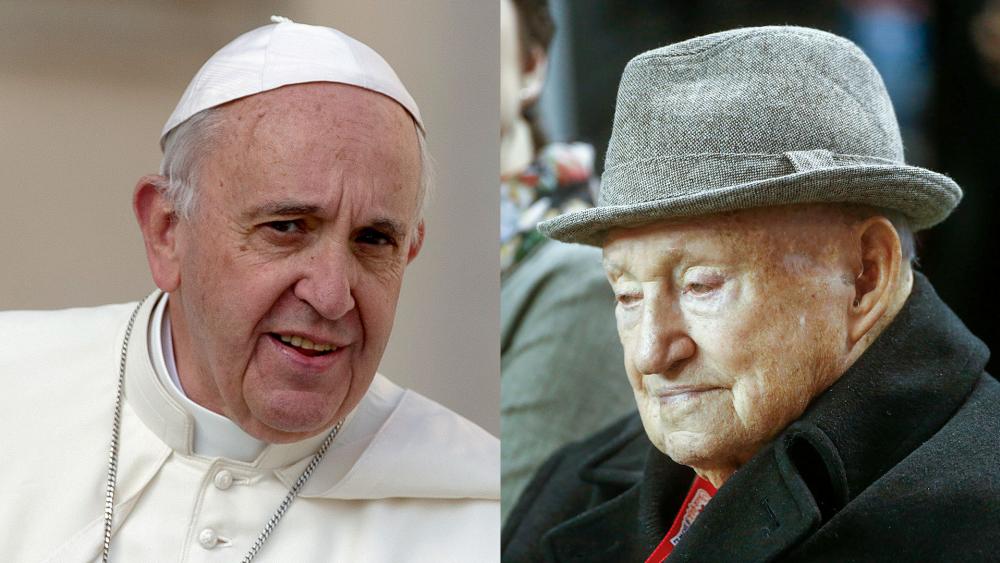 Pope Francis Truett Cathy AP
