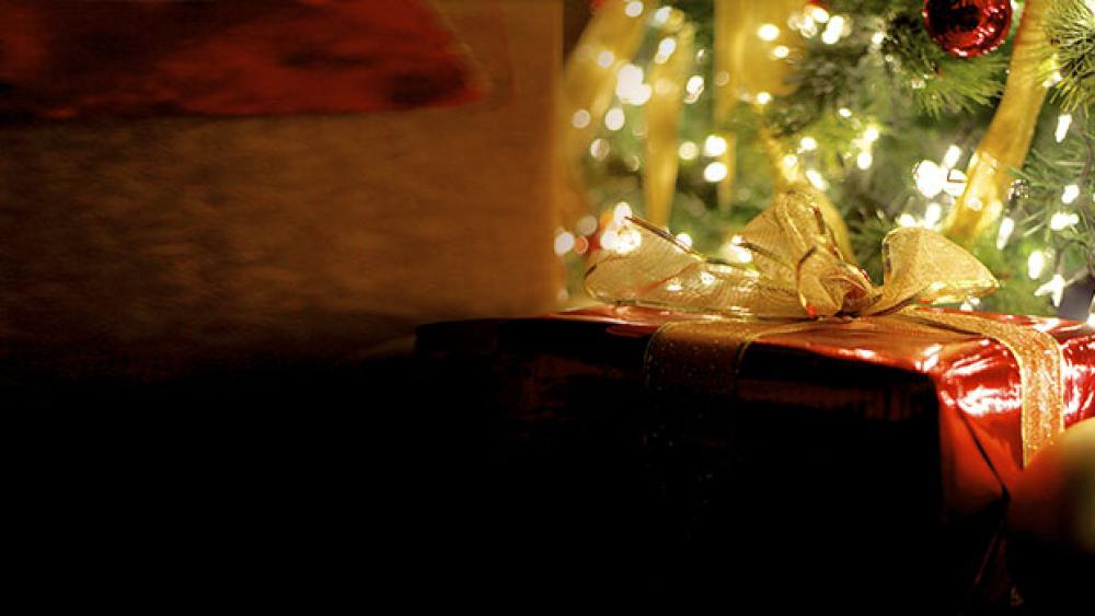 Present Under Christmas Tree