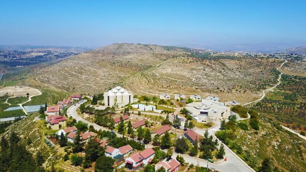 The modern city of Shiloh in Samaria on &quot;The Way of the Patriarchs,&quot; Route 60