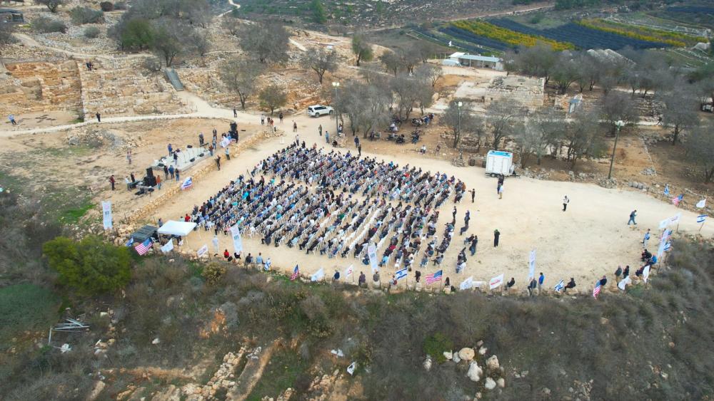1,000 pastors at Ancient Shiloh, Dec. 2025, Israel. Photo Credit: Benyamin Regional Council.