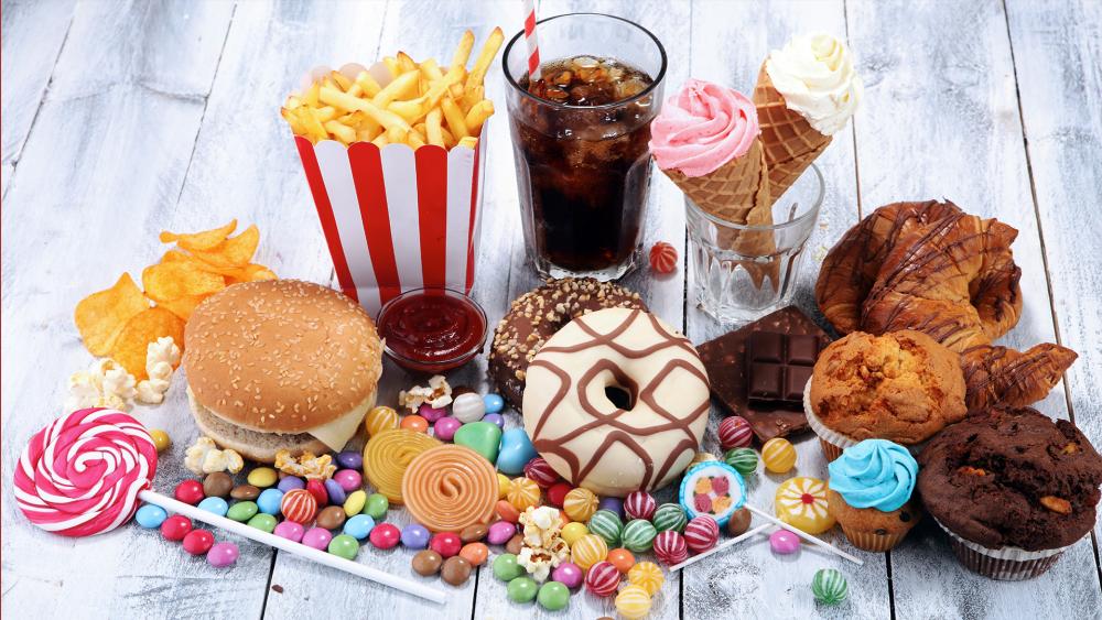sugary junk food