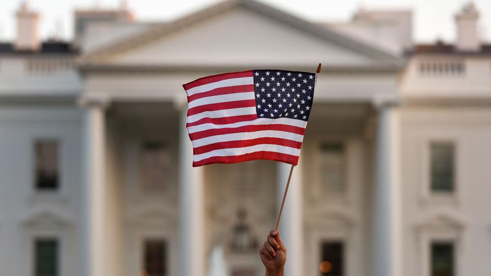 US Flag White House AP